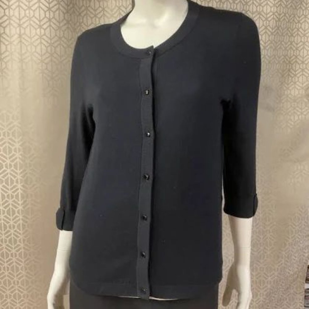 KATE SPADE Darling Black Cardigan With Bows Size S - Picture 3 of 12